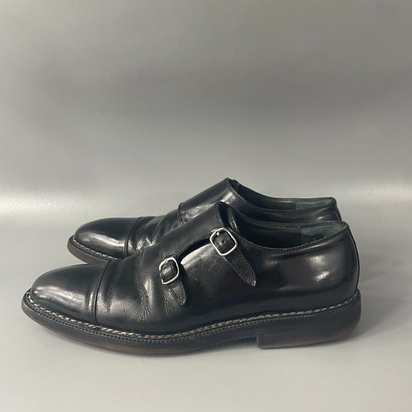 Sutor Mantellassi Black Leather Double Monk Strap Dress Shoes, Size 9.5 main image 7